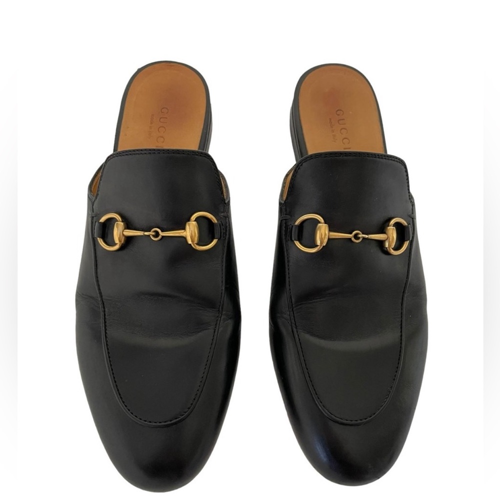 WOMEN'S PRINCETOWN GUCCI LEATHER SLIPPER MULE LOAFER